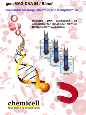 Magnetic DNA purification kit for KingFisher™ 96 or BioSprint™ 96 workstation